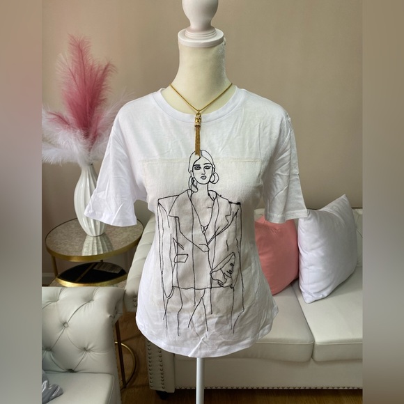 Zara Tops - ZARA WOMEN’S WHITE T-SHIRT SIZE S